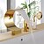 cheap Bathtub Faucets-Bathtub Faucet - Antique Ti-PVD Tub And Shower Ceramic Valve Bath Shower Mixer Taps / Brass / Single Handle Three Holes