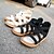 halpa Naisten sandaalit-Naisten Mikrokuitu Kesä Comfort Tasapohja Vetoketjuilla Valkoinen / Musta