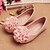 Недорогие Обувь для девочек-ДЕВУШКА - Обувь на плоской подошве ( Розовый/Бежевый ) - Удобная обувь/С круглым носком