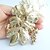 Χαμηλού Κόστους Καρφίτσες-πανέμορφο 3,54 ιντσών χρυσό-Ήχος μωβ στρας στολίδια κρύσταλλο καρφίτσα λουλούδι τέχνης