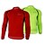 cheap Women&#039;s Cycling Clothing-Nuckily Men&#039;s Long Sleeve Cycling Jersey - Red Green Bike Jacket Jersey Top Thermal / Warm Breathable Quick Dry Sports 100% Polyester Clothing Apparel