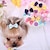 preiswerte Hundekleidung-Katze Hund Haar Accessoires Welpenkleidung Bögen Cosplay Hochzeit Hundekleidung Welpenkleidung Hunde-Outfits Gelb Blau Rosa Kostüm für Mädchen und Jungen Hund Fasergemisch