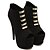 cheap Women&#039;s Sandals-Women&#039;s Shoes Stiletto Heel Peep Toe Sandals Casual Black/Purple