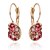 abordables Boucle d&#039;Oreille-Women&#039;s Synthetic Diamond Hoop Earrings Fashion Rose Gold Cubic Zirconia Imitation Diamond Earrings Jewelry Screen Color For Daily