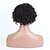 Недорогие Натуральные парики без шапочки-основы-Натуральные волосы Парик Кудрявый Кудрявый Машинное плетение Черный Средний коричневый 6 дюйм