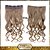 cheap Clip in Extensions-5 Clips Wavy Light Brown (#6) Synthetic Hair Clip In Hair Extensions For Ladies more colors available