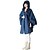 cheap Softshell, Fleece &amp; Hiking Jackets-Bearcat ® Fashion  Cloak Nylon Trench Raincoat Ultralight 300 Grams  with 5000 Waterproof Index(Blue/red)