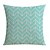 cheap Throw Pillows &amp; Covers-Light Blue Leaves Pattern Cotton/Linen Decorative Pillow Cover
