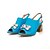 cheap Women&#039;s Sandals-Women&#039;s Leatherette Spring Summer Fall Casual Dress Outdoor Crystal Buckle Chunky Heel White Black Blue