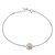cheap Bracelets-Chain Bracelet Flower Daisy Party Work Casual Sterling Silver Bracelet Jewelry Screen Color For