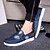 halpa Miesten loaferit ja nauhattomat kengät-Miesten Espadrillot Canvas Kevät / Syksy Comfort Mokkasiinit Tumman sininen / Vaalean sininen