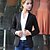 cheap Women&#039;s Blazer&amp;Suits-Women&#039;s Work Simple Blazer-Solid Colored / Spring / Fall