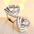 cheap Earrings-Women&#039;s Cubic Zirconia Stud Earrings Magic Back Earring Love Sterling Silver Cubic Zirconia Earrings Jewelry Screen Color For