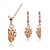 cheap Jewelry Sets-Jewelry Set Party Work Fashion Rose Gold Cubic Zirconia Earrings Jewelry Rose Gold For Party Special Occasion Anniversary Birthday Gift / Necklace