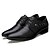 baratos Sapatos Oxford para Homem-Sapatos Masculinos Oxfords Preto / Branco Couro Escritório &amp; Trabalho / Casual / Festas &amp; Noite