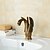 cheap Bathroom Sink Faucets-Antique Brass Finish Little Swan Bathroom Sink Faucet