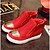 cheap Women&#039;s Sneakers-Women&#039;s Shoes Leatherette Summer Flat Heel White / Black / Red