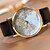 cheap Dress Classic Watches-Men&#039;s Wrist Watch World Map Quartz Quilted PU Leather Black Casual Watch Analog Classic World Map - Black Brown Leopard One Year Battery Life / SSUO 377