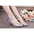 cheap Ballroom Shoes &amp; Modern Dance Shoes-Women&#039;s Belly Shoes Latin Shoes Dance Sneakers Ballroom Shoes Indoor Practice Beginner High Heel Sandal Sneaker Sparkling Glitter Buckle Sequin Cuban Heel Buckle Black and Gold Red Silver
