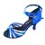 preiswerte Lateinamerikanische Schuhe-Damen Tanzschuhe Schuhe für den lateinamerikanischen Tanz Ballsaal Absätze Maßgefertigter Absatz Maßfertigung Blau / Glitzer / Satin / Leder