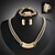 cheap Jewelry Sets-Women&#039;s Jewelry Set Cute Party Link/Chain Fashion Color Block Party Special Occasion Anniversary Birthday Gift Cubic Zirconia Gold Plated