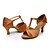 cheap Latin Shoes-Women&#039;s Latin Shoes Paillette Buckle Heel Customized Heel Customizable Dance Shoes Black / Dark Brown / Gold / Indoor / EU39