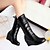 cheap Women&#039;s Boots-Women&#039;s Shoes Leatherette Wedge Heel Wedges / Heels / Office &amp; Career / Casual Black / Brown / White