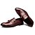 זול נעלי בד ומוקסינים לגברים-גברים נעליים עור אביב קיץ סתיו חורף נוחות חדשני נעליים ללא שרוכים עבור קזו&#039;אל מסיבה וערב שחור בורדו