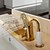 cheap Bathtub Faucets-Bathtub Faucet - Antique Ti-PVD Tub And Shower Ceramic Valve / Brass / Single Handle Three Holes