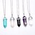 cheap Necklaces-Women&#039;s Synthetic Amethyst Pendant Necklace Crystal Turquoise Ladies Fashion Necklace Jewelry For Daily Casual Sports