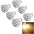 billige Light Bulbs-YouOKLight 4pcs 4 W LED Spotlight 300-350 lm GU10 4 LED Beads High Power LED Decorative Warm White 220-240 V / 6 pcs / RoHS