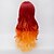halpa Synteettiset peruukit-Synteettiset peruukit Laineita / Runsaat laineet Tyyli Suojuksettomat Peruukki Punainen Synteettiset hiukset Naisten Punainen Peruukki Hyvin pitkä Halloween Peruukki