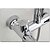 baratos Torneiras de Duche-Torneira de Chuveiro Conjunto - Chuveiro de Mão Incluído Chuveiro Tipo Chuva Moderna Cromado Montagem de Parede Válvula Cerâmica Bath Shower Mixer Taps / Latão / Monocomando Dois Buracos