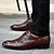 baratos Sapatos Oxford para Homem-MasculinoConforto-Rasteiro-Preto Marrom-Couro-Escritório &amp; Trabalho Casual Festas &amp; Noite
