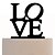 baratos Decorações de Bolo-A forma do amor, alfabeto, bolo, topper, elegante, casamento, recepção