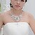 Χαμηλού Κόστους Σετ Κοσμημάτων-Γυναικεία Ευρωπαϊκό Νυφικό Προσομειωμένο διαμάντι Σκουλαρίκια Κοσμήματα Για Γάμου Πάρτι / Κολιέ