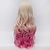 cheap Synthetic Trendy Wigs-70cm long layered wavy hair u part gold pink gradient heat resistant synthetic harajuku lolita lady wig
