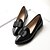 cheap Women&#039;s Slip-Ons &amp; Loafers-Women&#039;s Shoes Leatherette Spring Summer Fall Chunky Heel Bowknot for Casual Office &amp; Career Dress White Black Burgundy