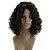 tanie Peruki syntetyczne-Peruki syntetyczne Kinky Curl Kinky Curl Peruka Czarny Włosy naturalne remy Czarny