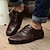 halpa Miesten Oxford-kengät-Miehet kengät Nahka Kevät Kesä Syksy Talvi Comfort Oxford-kengät Solmittavat Käyttötarkoitus Kausaliteetti Musta Ruskea