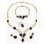 billige Vip Deal-westernrain kvindernes guldbelagte rhinestone butterfly smykker sæt