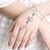 preiswerte Armband-Damen Ring-Armbänder Blume Retro Europäisch Modisch Aleación Armband Schmuck Silber Für Alltag Normal