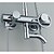 cheap Shower Faucets-Shower Faucet - Contemporary Chrome Wall Mounted Ceramic Valve / Brass / Single Handle Two Holes