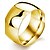 cheap Rings-Band Ring Golden White Black Titanium Steel Gold Plated Fashion Dubai / Men&#039;s