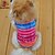 billige Hundetøj-Kat Hund T-shirt Hvalpe tøj Stribe Afslappet / Hverdag Hundetøj Hvalpe tøj Hund outfits Lys pink Grøn Kostume til Girl and Boy Dog Bomuld XS S M L