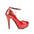 Χαμηλού Κόστους Παπούτσια Γάμου-Γυναικεία Παπούτσια Δερματίνη Άνοιξη / Καλοκαίρι Τακούνι Στιλέτο / Πλατφόρμα Αγκράφα Λευκό / Μαύρο / Κόκκινο / Γάμου