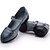 Недорогие Обувь для танцев-Жен. Обувь для модерна Кроссовки С раздельной подошвой На низком каблуке Кожа Пряжки Серый / Черный / Красный