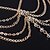 cheap Body Jewelry-Anklet Barefoot Sandals Ladies Tassel Work Women&#039;s Body Jewelry For Party Beach Layered Tassel Fringe Stacking Stackable Crystal Crystal Alloy Golden White