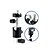billige Belysning og studio-LS-601 mini lightstand / stativ / lys stativ / fatning fotografisk udstyr studio stå + d-beslag