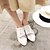 Χαμηλού Κόστους Γυναικεία Oxfords-Γυναικείο Παπούτσια Συνθετικό Άνοιξη Καλοκαίρι Φθινόπωρο Χαμηλό τακούνι Κορδόνια Για Causal Λευκό Μαύρο Ροζ